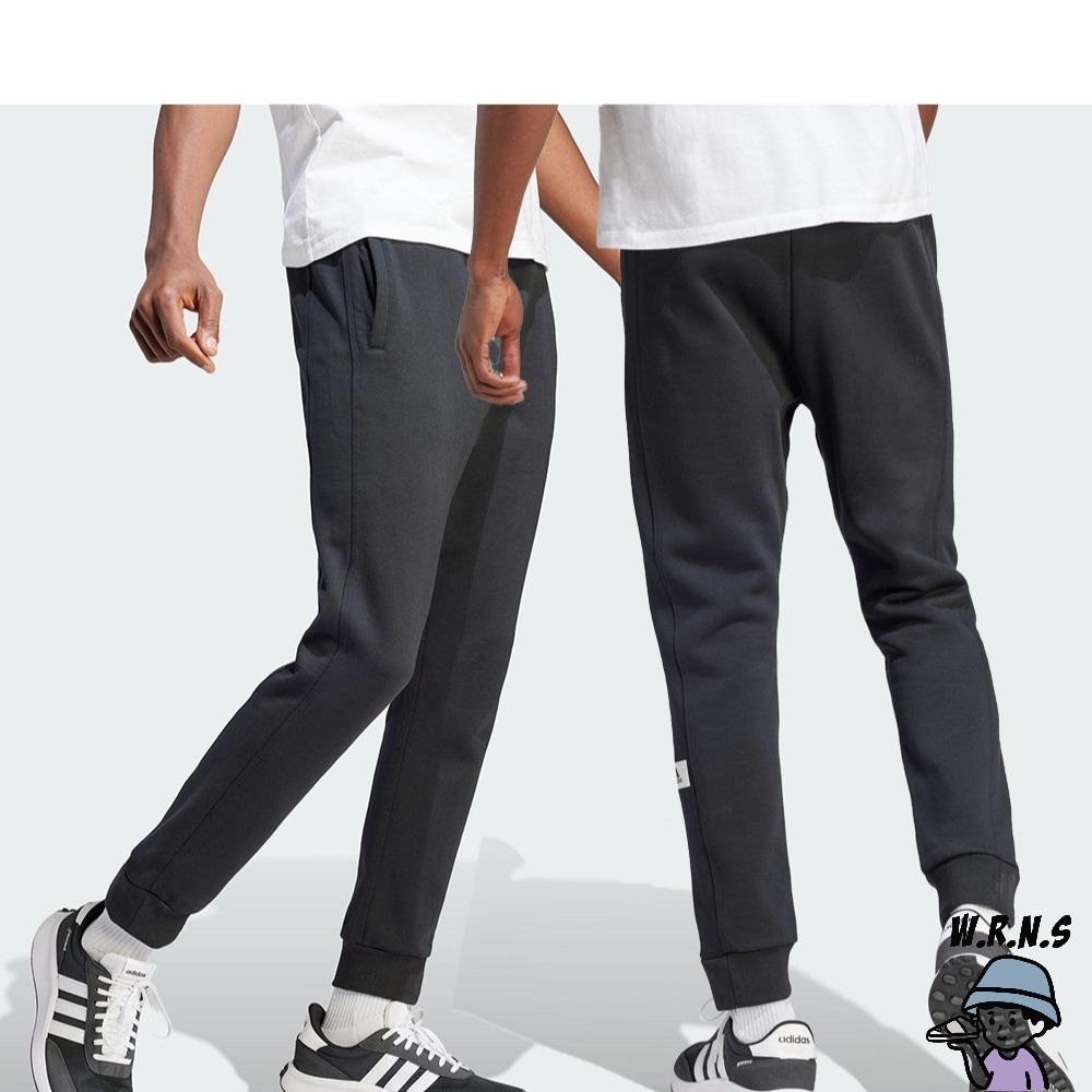 Adidas 男裝 長褲 口袋 棉質 黑/奶茶 IP3708/IB6160-細節圖3