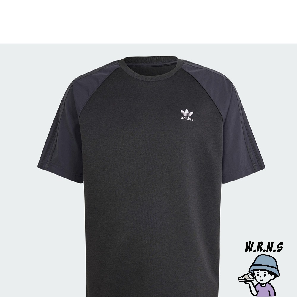 Adidas 男裝 短袖上衣 寬鬆 黑II5780-細節圖2
