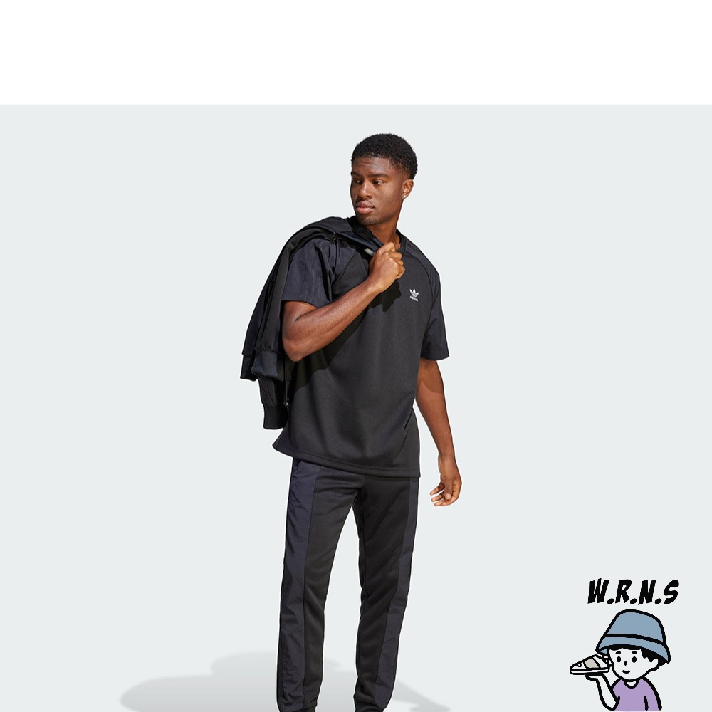 Adidas 男裝 短袖上衣 寬鬆 黑II5780-細節圖5