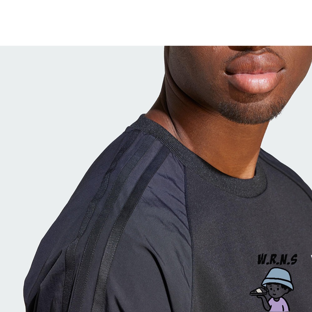 Adidas 男裝 短袖上衣 寬鬆 黑II5780-細節圖7