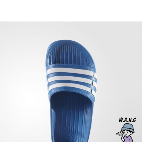 ADIDAS DURAMO SLIDE K 拖鞋 女鞋 一體成型 藍 白 D67479