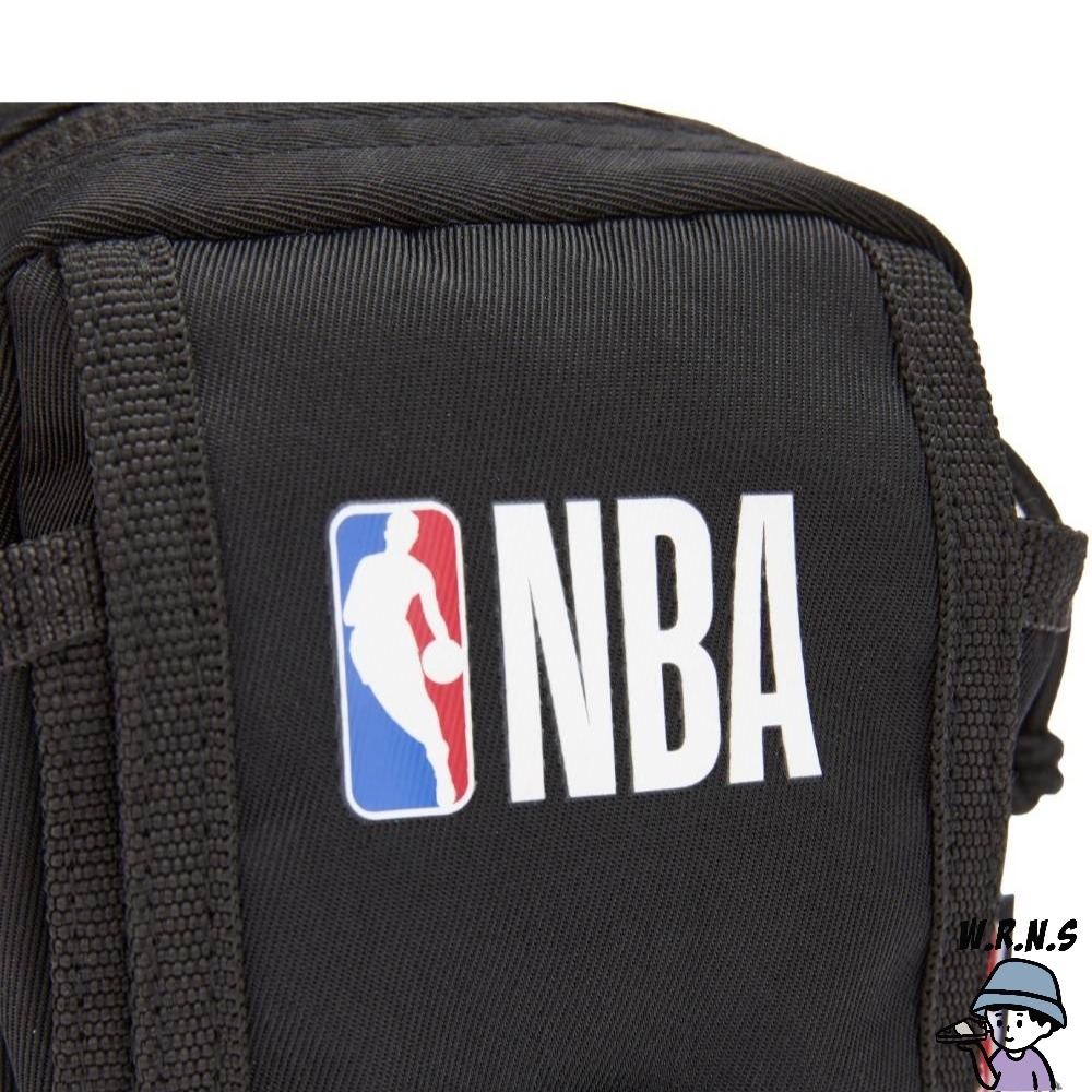 NBA 斜背包 小包 掛包 黑3355170520-細節圖4