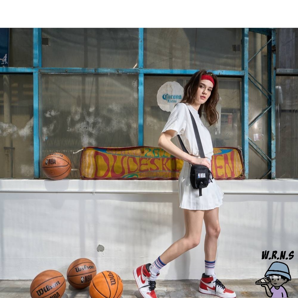 NBA 斜背包 小包 掛包 黑3355170520-細節圖6