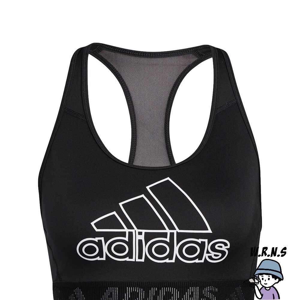 Adidas 女裝 運動內衣 訓練 中度支撐 可拆胸墊 黑GL0579-細節圖2