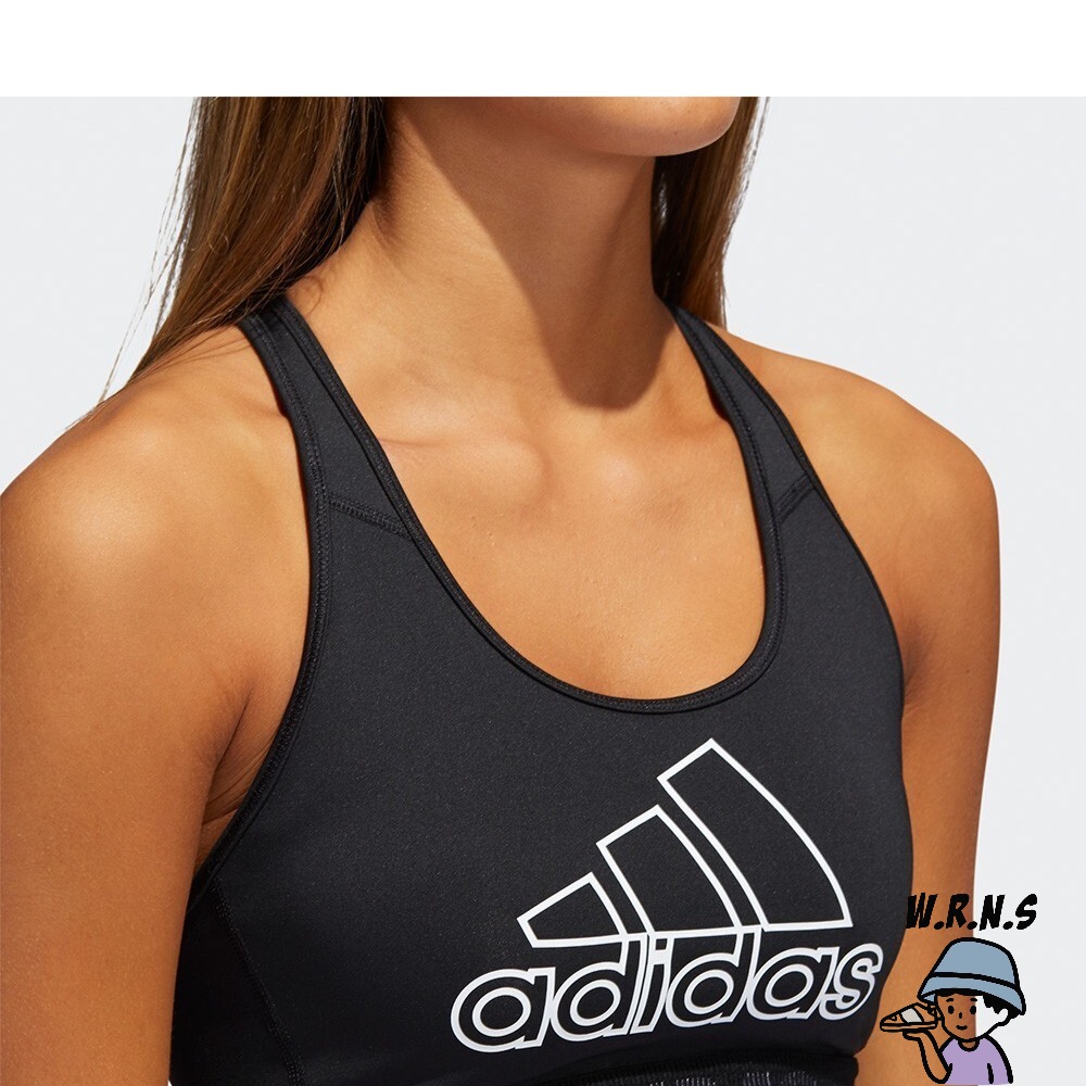 Adidas 女裝 運動內衣 訓練 中度支撐 可拆胸墊 黑GL0579-細節圖6