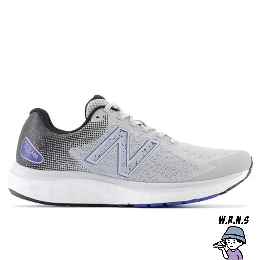 New Balance 680 v7 男鞋 慢跑鞋 2E 寬楦 灰黑 M680WN7-2E-細節圖2