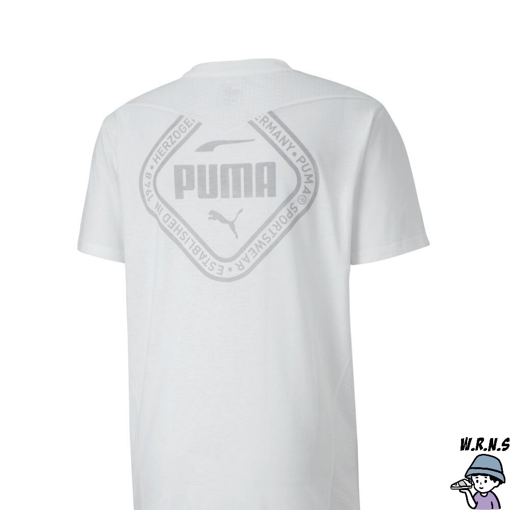 PUMA 男裝 短袖上衣 短T 透氣 白 歐規 51899203-細節圖6