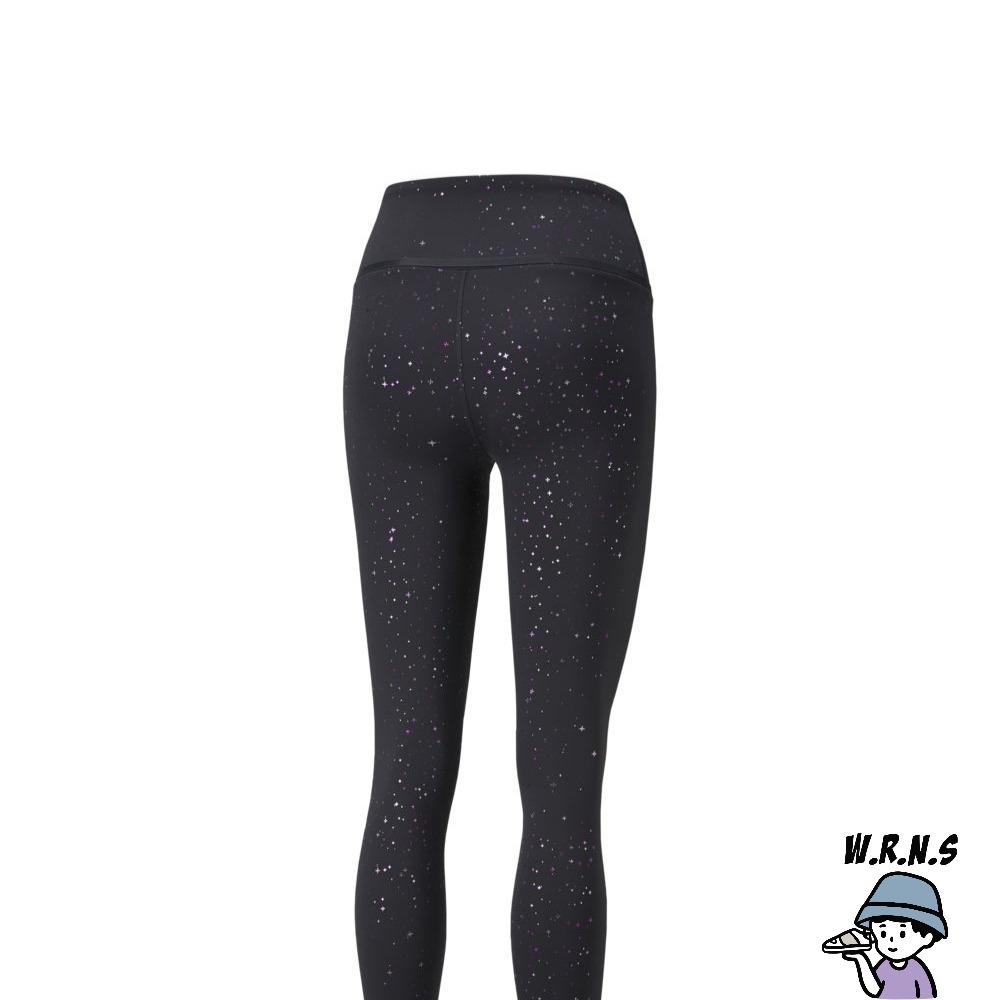 PUMA Stardust 女裝 緊身褲 訓練 健身 排汗 透氣 滿版星塵圖 隱藏式口袋 黑52137501-細節圖2