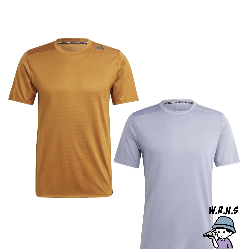 Adidas 男裝 短袖上衣 反光 土黃/紫 IB9098/HZ7277-細節圖2