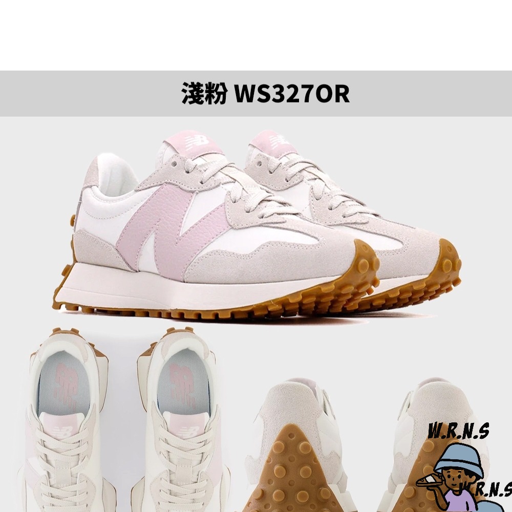 New Balance 327 女鞋 B楦 休閒鞋 麂皮 皮革WS327OT/WS327OR/WS327OS-細節圖4