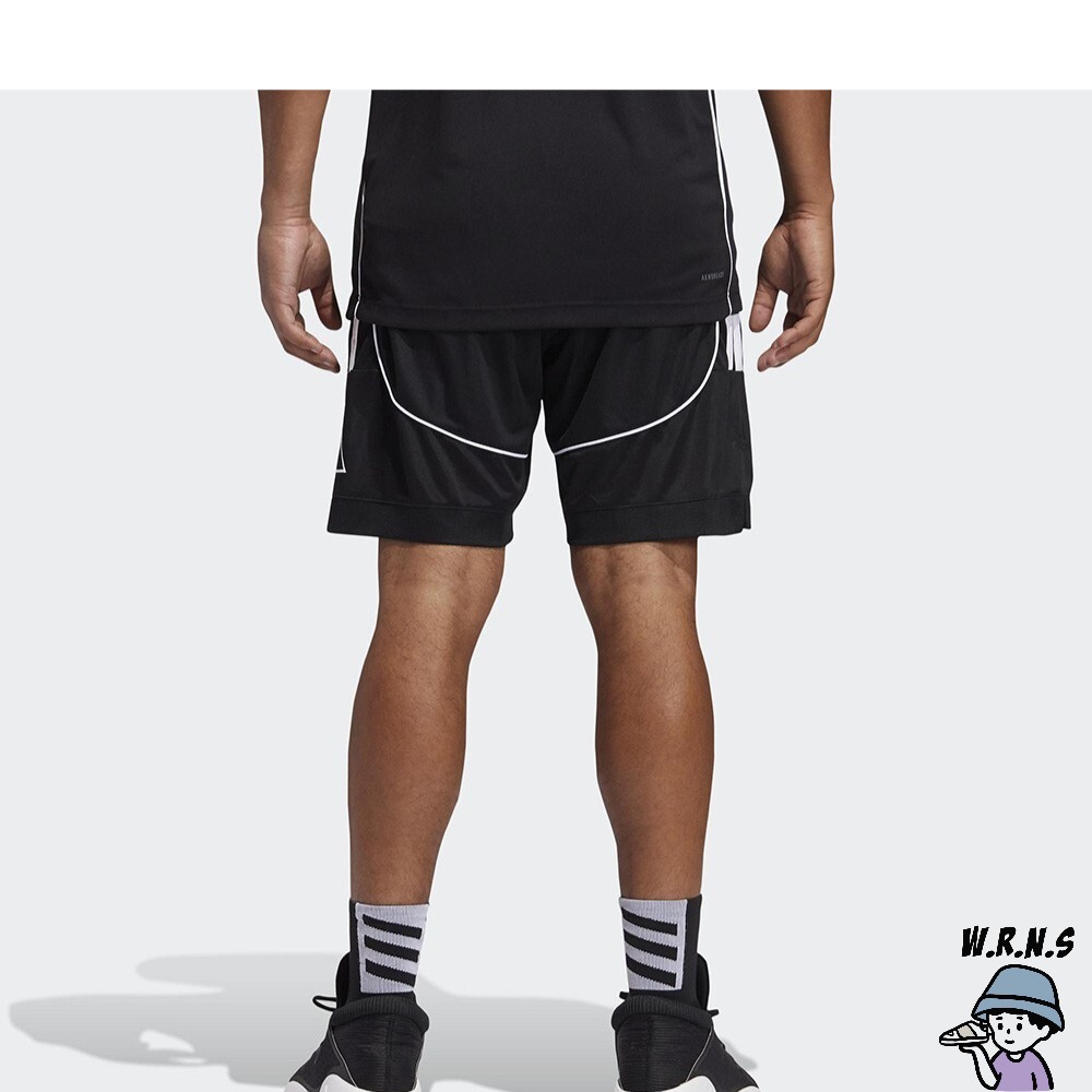 Adidas 男裝 短褲 籃球褲 吸濕 排汗 寬鬆 口袋 黑GL0476-細節圖4