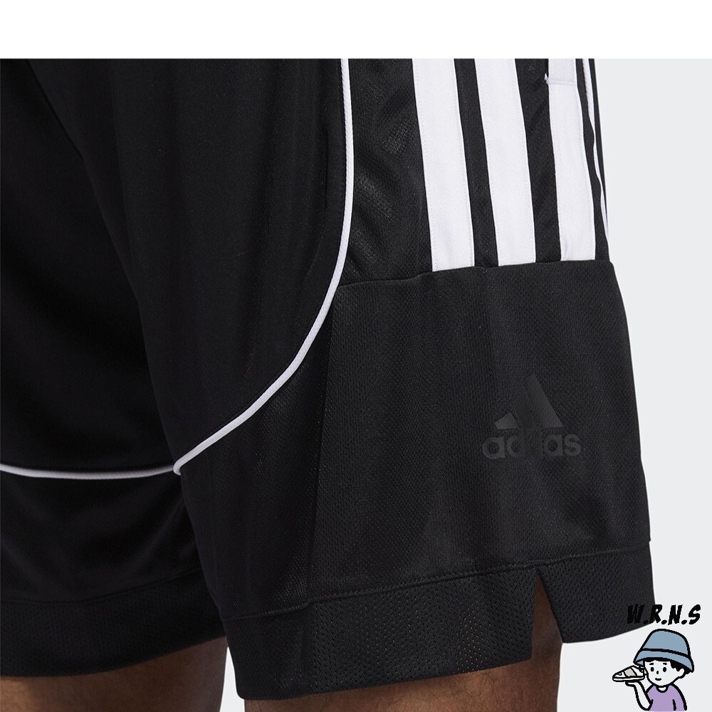 Adidas 男裝 短褲 籃球褲 吸濕 排汗 寬鬆 口袋 黑GL0476-細節圖7