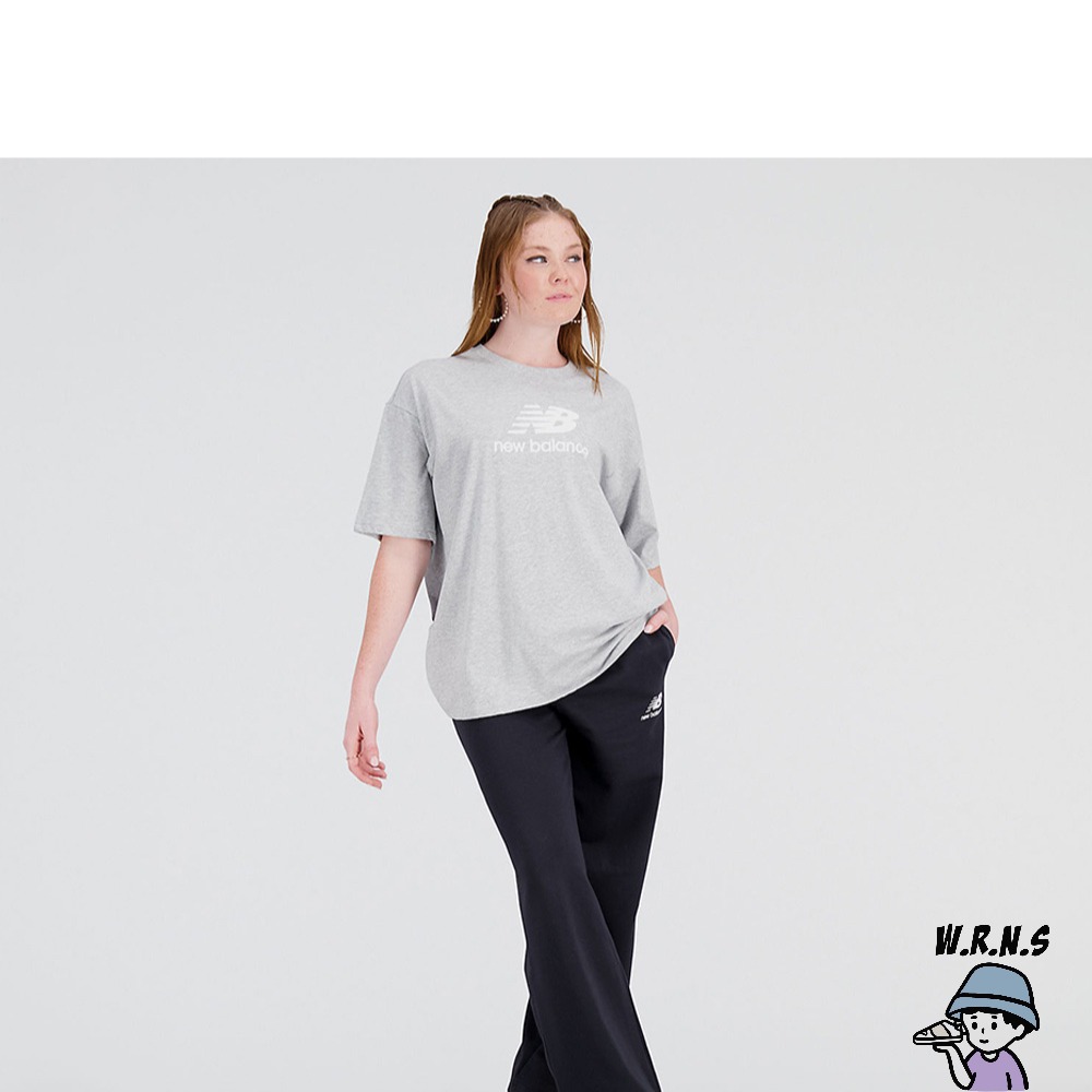 New Balance 女裝 長褲 直筒褲 抽繩 棉質 美板 黑 WP31516BK-細節圖6