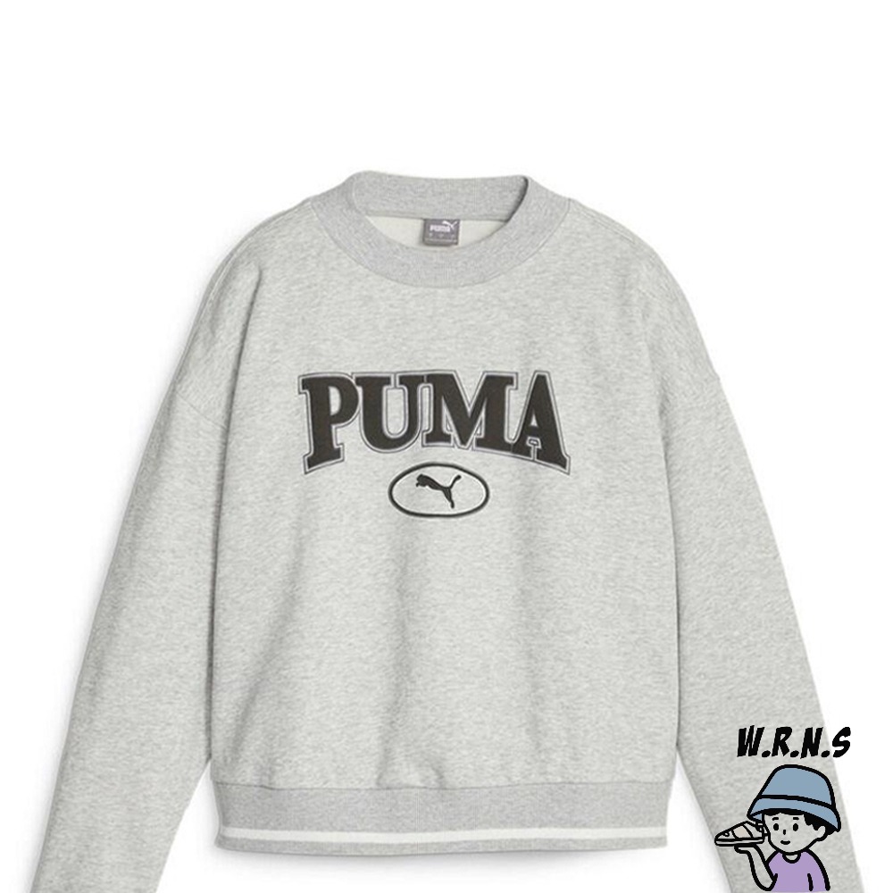 Puma 女裝 長袖上衣 大學T 謝欣穎代言款 歐規 灰 62359704-細節圖2