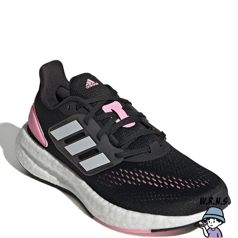 Adidas 女鞋 慢跑鞋 Pureboost 22 黑粉 HQ1458-細節圖3