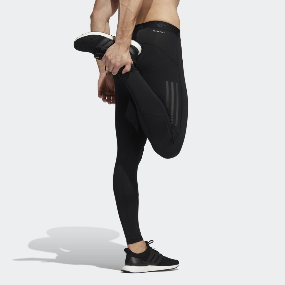 Adidas 男裝 緊身長褲 訓練 吸濕 排汗 黑 GT9518-細節圖5