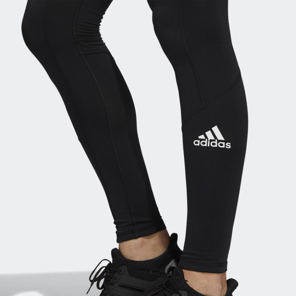 Adidas 男裝 緊身長褲 訓練 吸濕 排汗 黑 GT9518-細節圖6