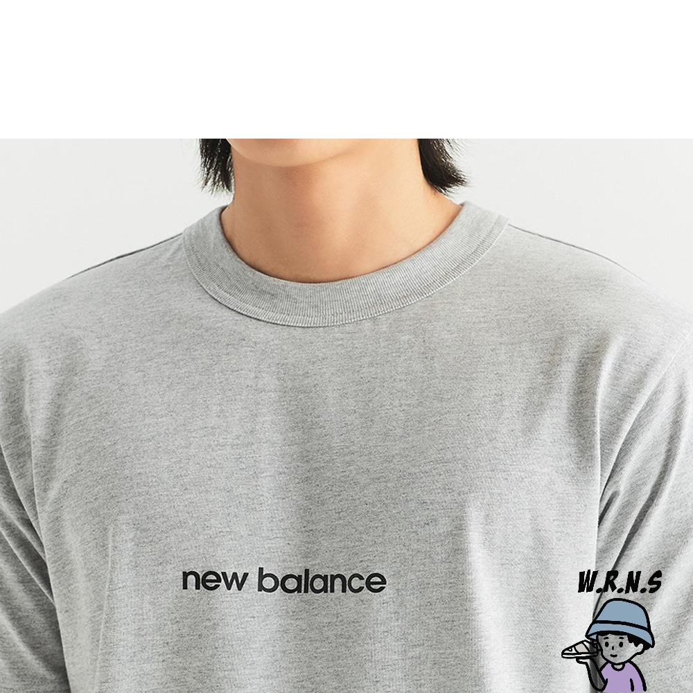 New Balance 男裝短袖上衣 574 印花 純棉 美版 灰MT33563AG-細節圖7