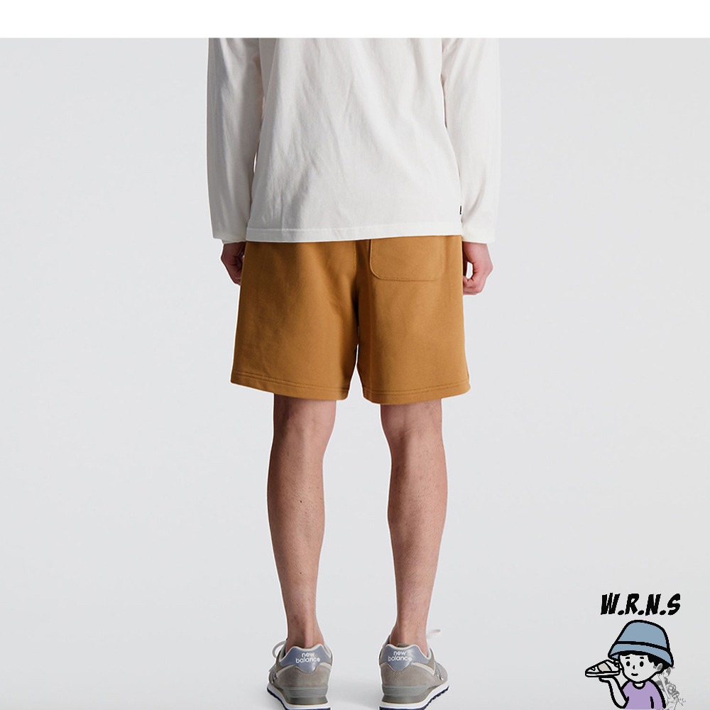 New Balance 男裝 短褲 純棉 抽繩 棕AMS31504TOB-細節圖5