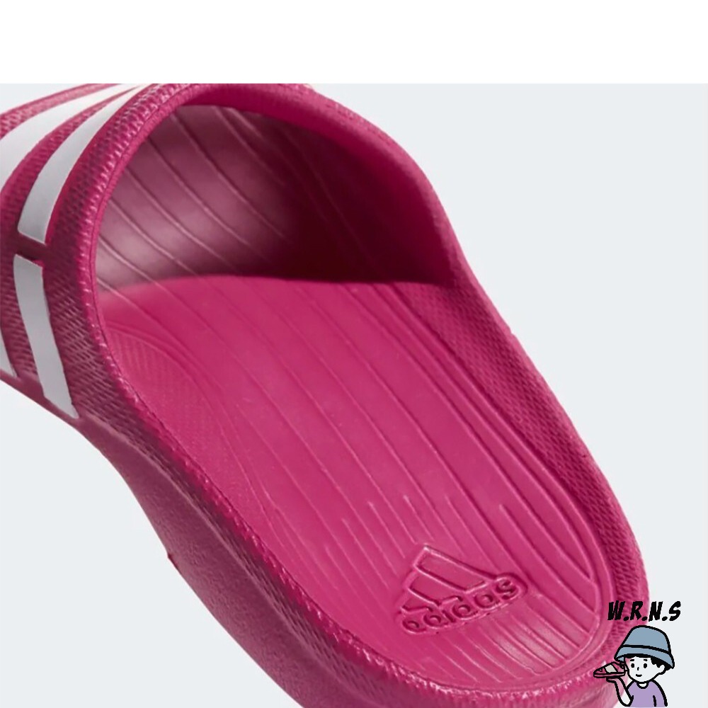 ADIDAS DURAMO SLIDE 女鞋 拖鞋 一體成形 防水 桃紅 G06797-細節圖7