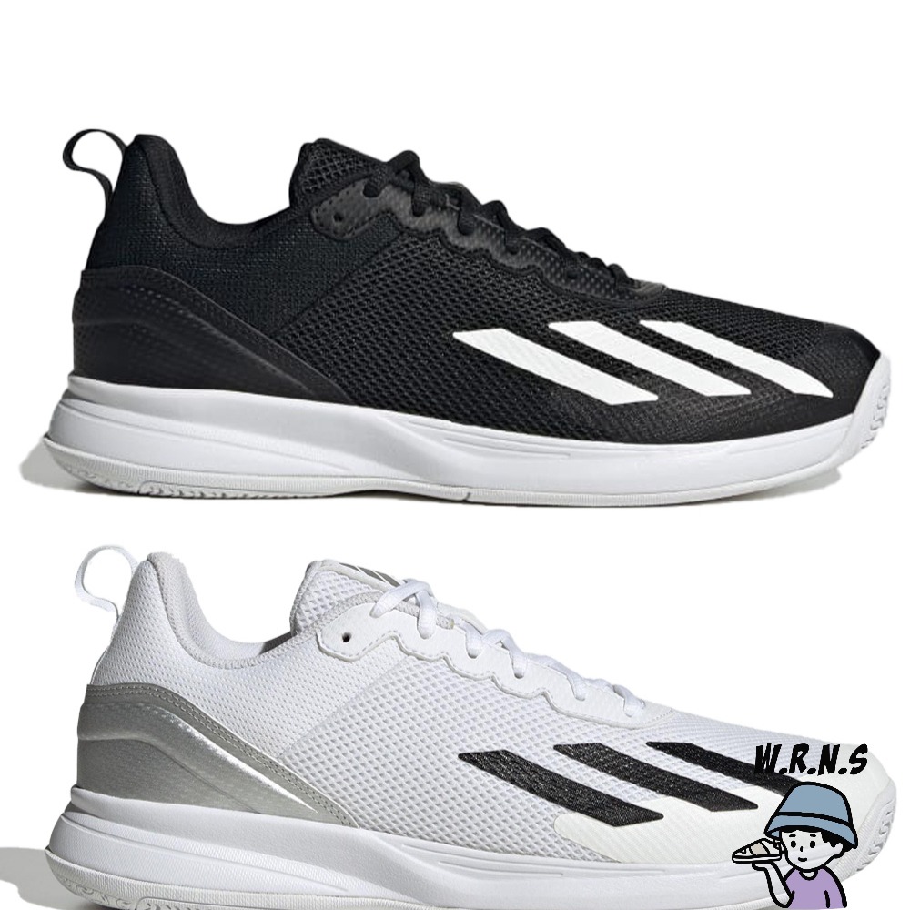 Adidas 男鞋 網球鞋 避震 Courtflash Speed 黑/白 IG9537/IG9538-細節圖2