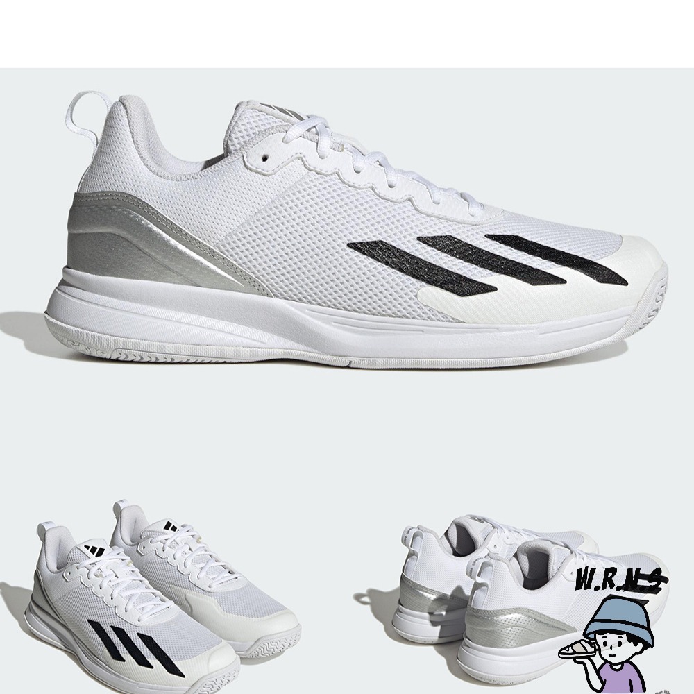 Adidas 男鞋 網球鞋 避震 Courtflash Speed 黑/白 IG9537/IG9538-細節圖4