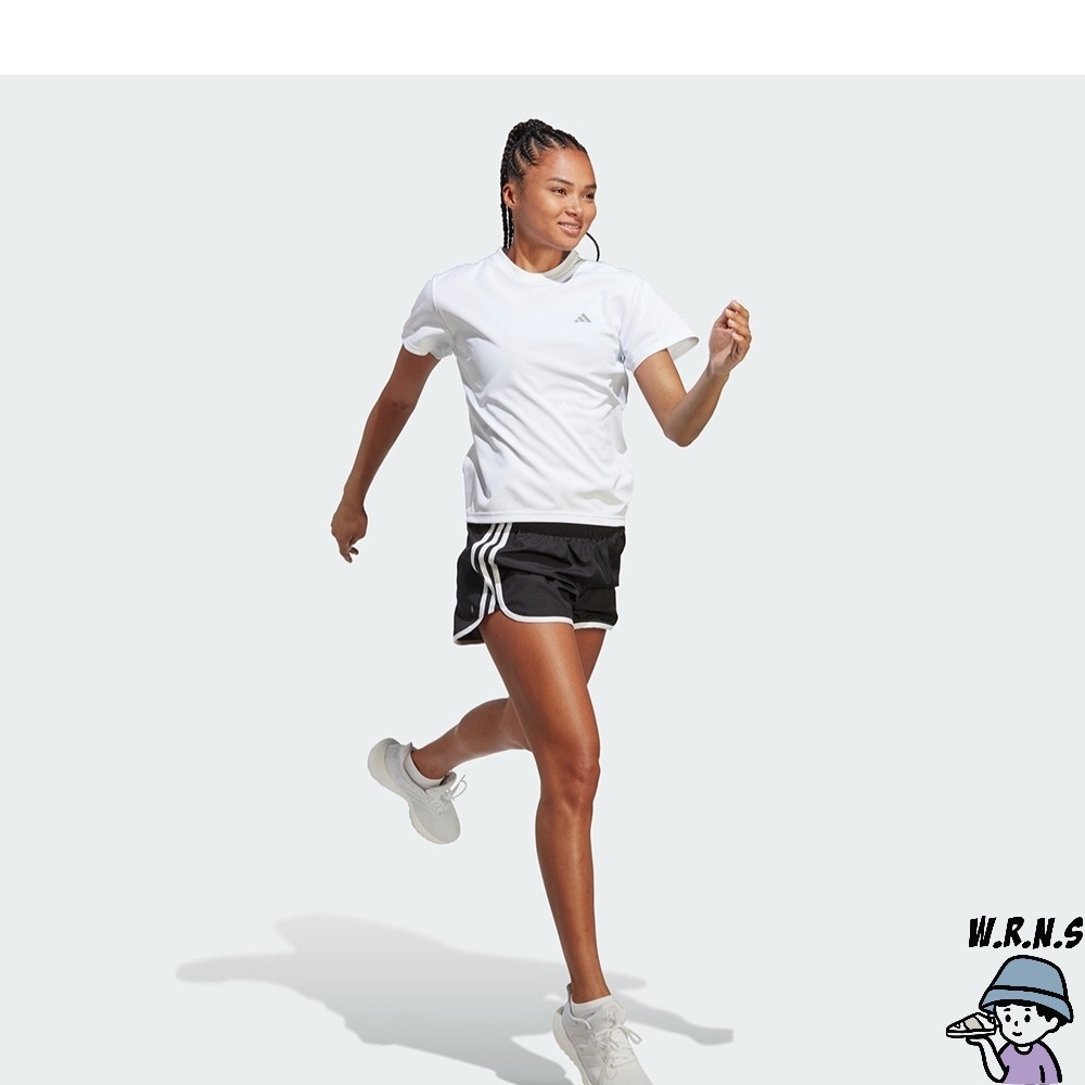 Adidas 女裝 短袖上衣 排汗 白HZ0112-細節圖5