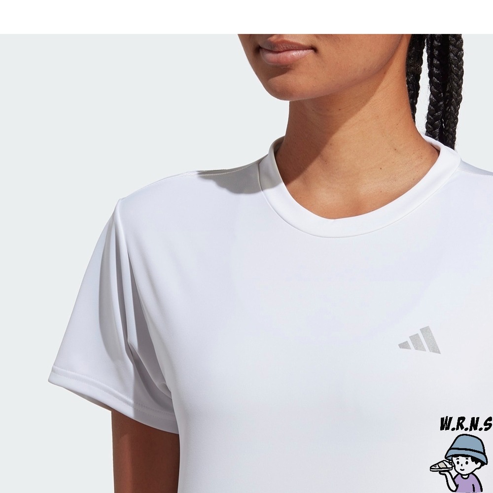 Adidas 女裝 短袖上衣 排汗 白HZ0112-細節圖6