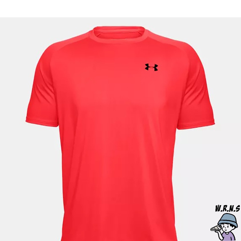 Under Armour UA 男裝 短袖上衣 排汗 快乾 歐規 橘紅 1326413-629-細節圖2