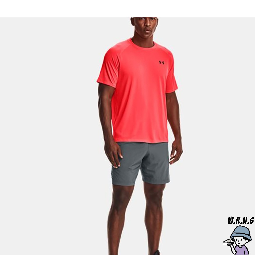 Under Armour UA 男裝 短袖上衣 排汗 快乾 歐規 橘紅 1326413-629-細節圖5