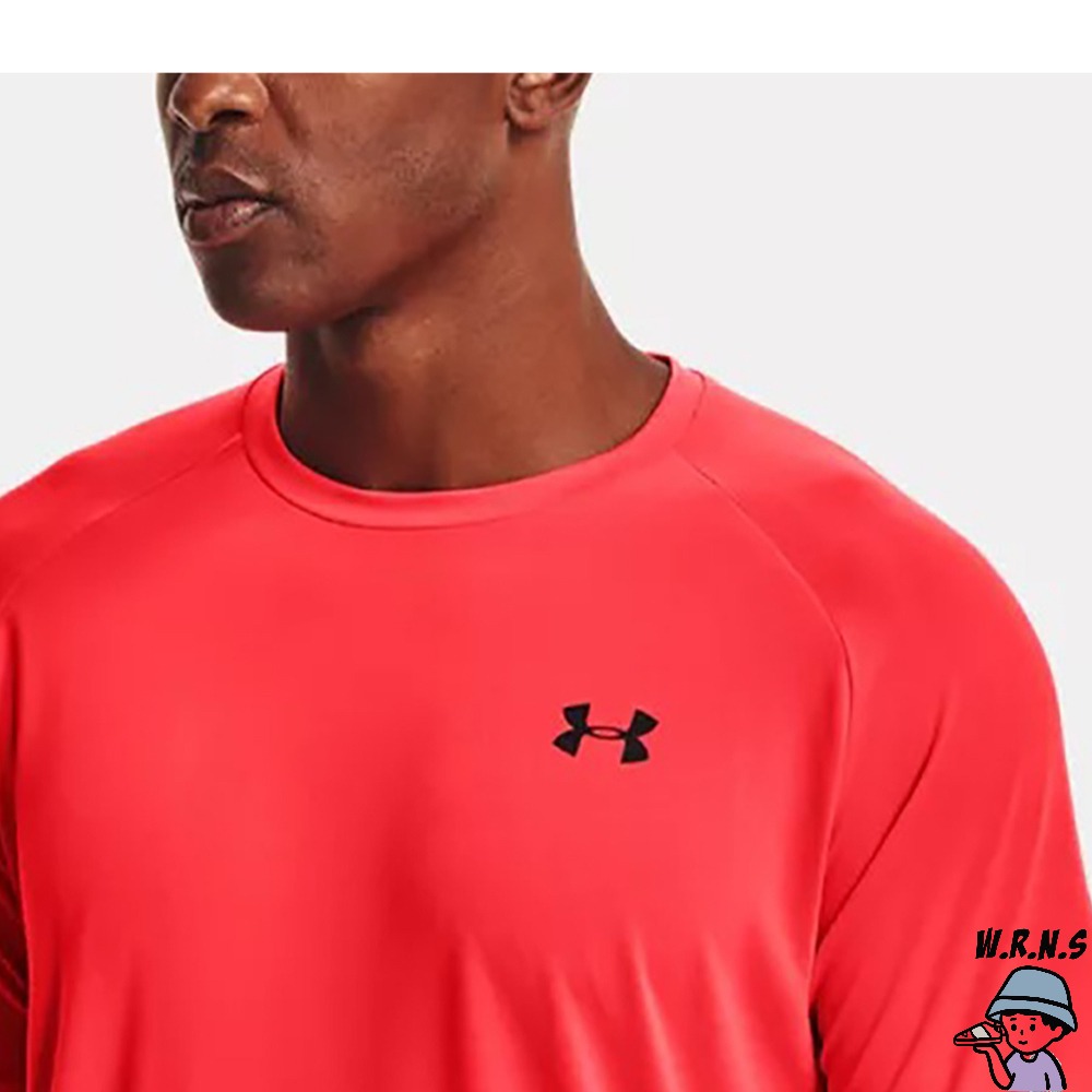 Under Armour UA 男裝 短袖上衣 排汗 快乾 歐規 橘紅 1326413-629-細節圖6