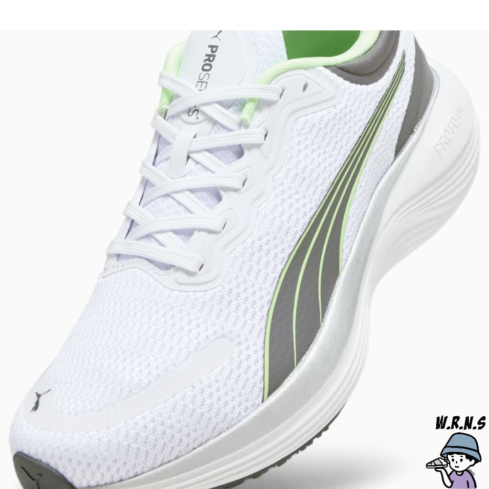 Puma 男鞋 女鞋 慢跑鞋 緩震 針織 Scend Pro 白綠 37877605-細節圖6
