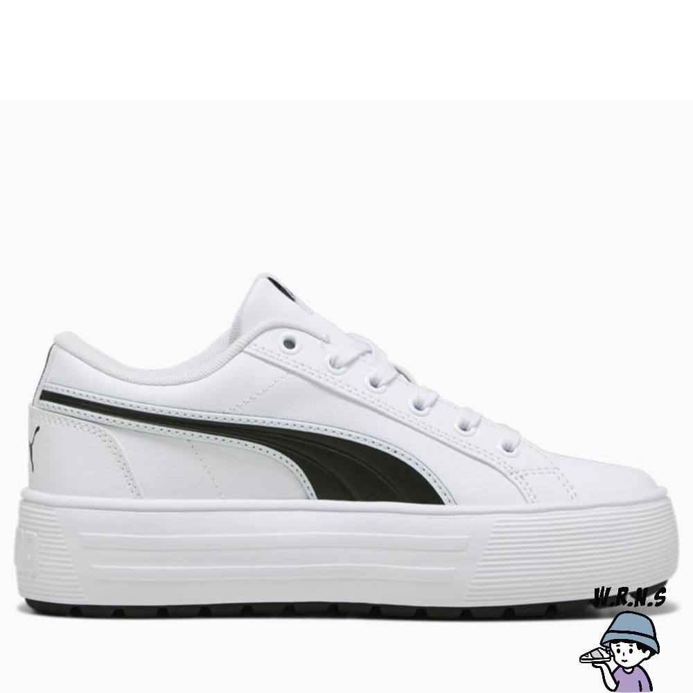 Puma 女鞋 休閒鞋 皮革 厚底 KAIA 2.0 白黑39232002-細節圖4