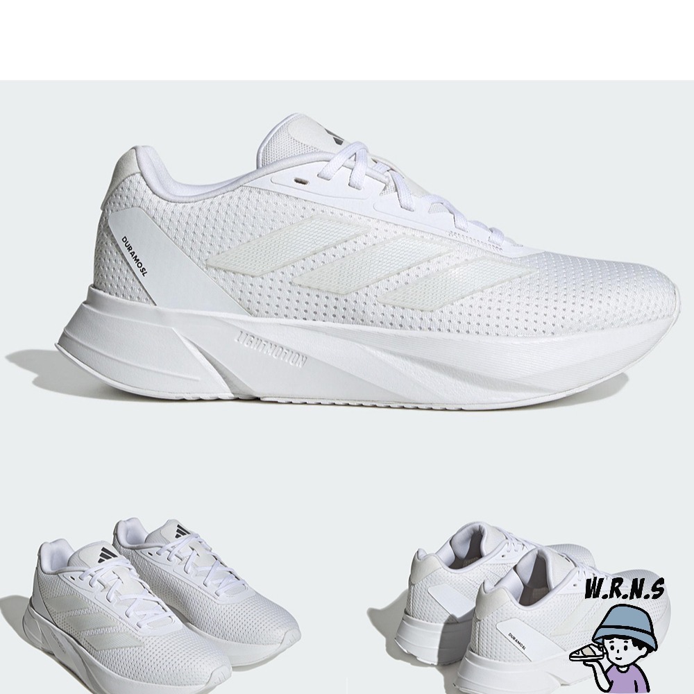 Adidas 女鞋 慢跑鞋 避震 DURAMO SL 白/粉 IF7875/IF7877-細節圖3