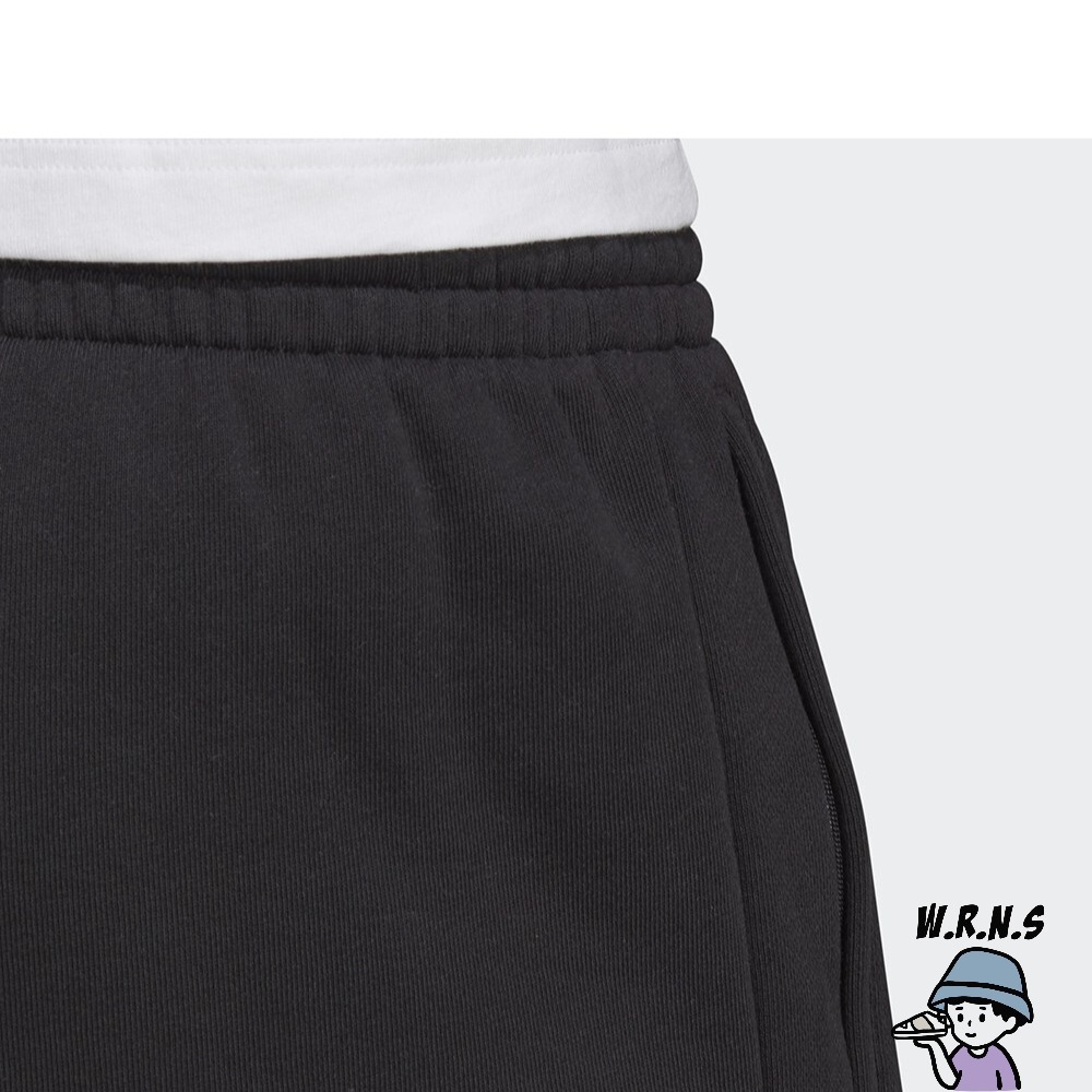 Adidas 男裝 短褲 拉鍊口袋 刺繡LOGO 棉質 黑FR7977-細節圖9