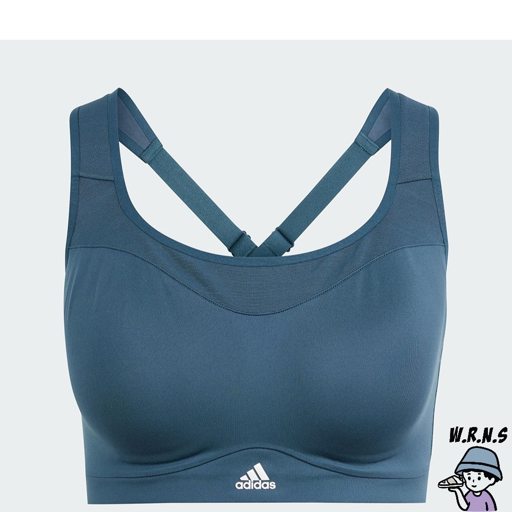 Adidas 女裝 運動內衣 高度支撐 排汗 藍綠 IL2891-細節圖2