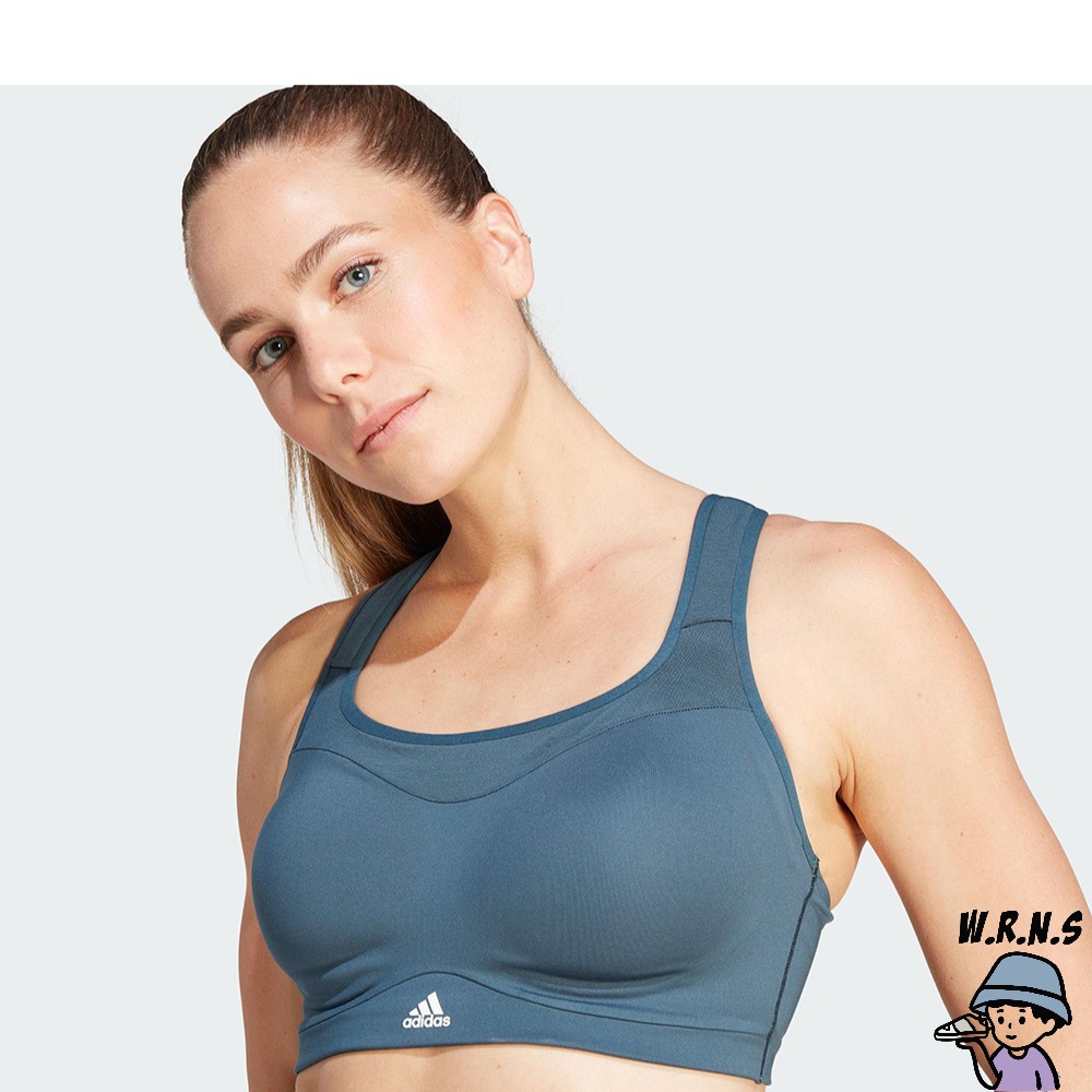 Adidas 女裝 運動內衣 高度支撐 排汗 藍綠 IL2891-細節圖6