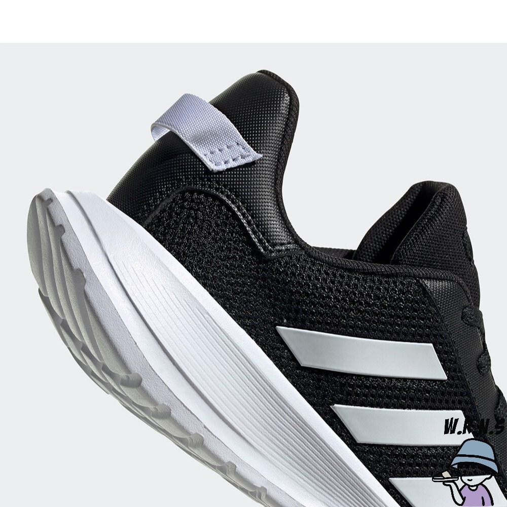 *ADIDAS TENSAUR RUN K 童鞋 中童 慢跑 網布 透氣 輕量 黑EG4128-細節圖8