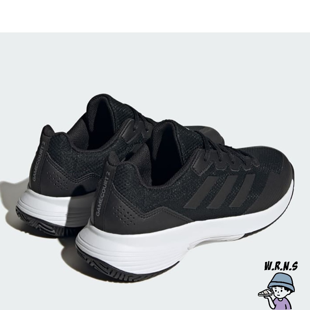 Adidas 男鞋 網球鞋 EVA中底 GameCourt 2 黑 IG9567-細節圖4