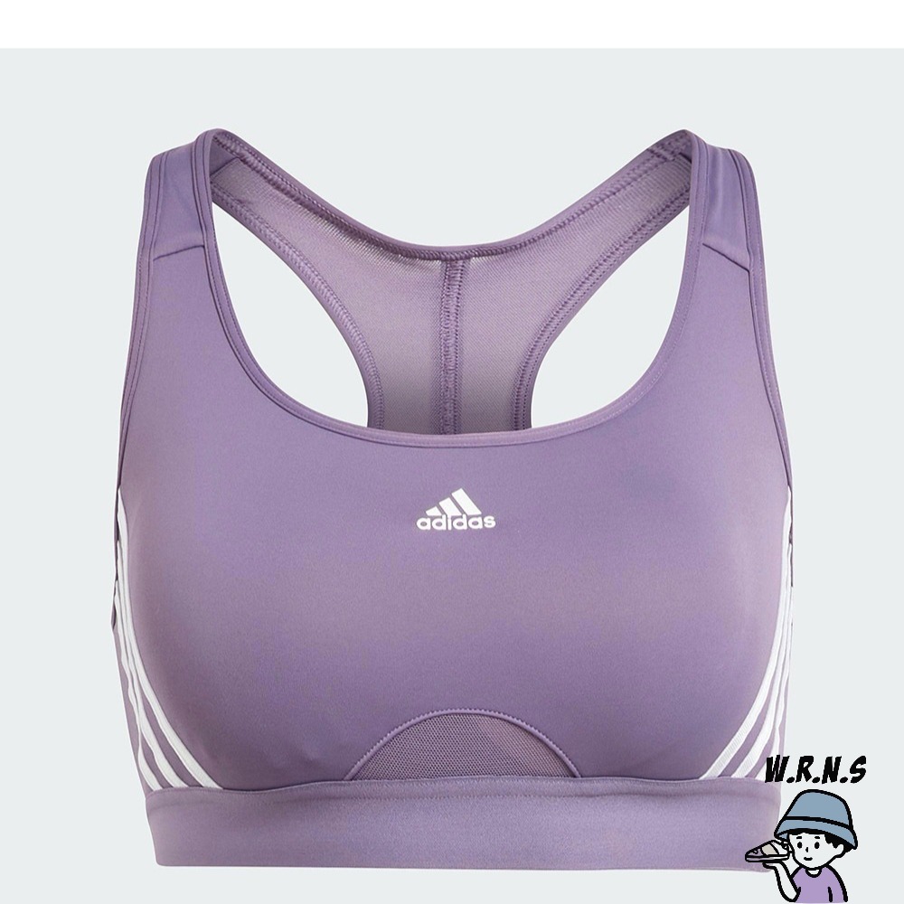 Adidas 女裝 運動內衣 排汗 中度支撐 紫HZ8606-細節圖2