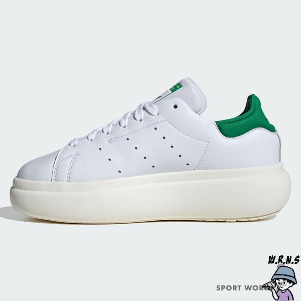 Adidas 女鞋 休閒鞋 皮革 厚底 STAN SMITH PF 白綠【W.R.N.S】ID2786-細節圖5