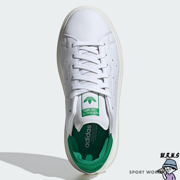 Adidas 女鞋 休閒鞋 皮革 厚底 STAN SMITH PF 白綠【W.R.N.S】ID2786-細節圖6