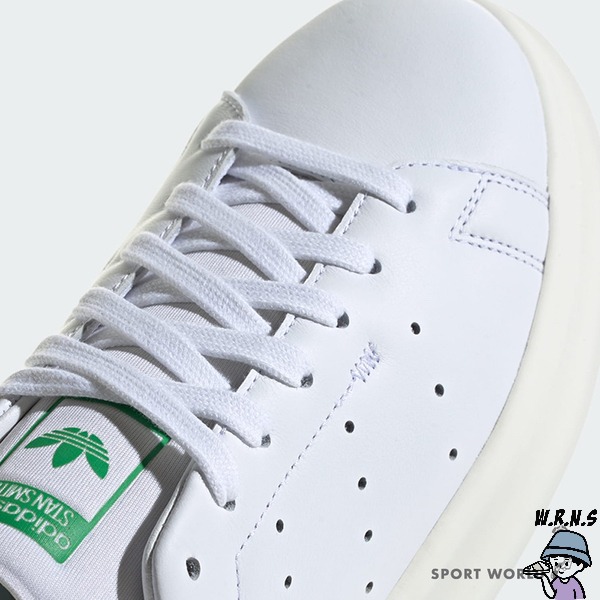 Adidas 女鞋 休閒鞋 皮革 厚底 STAN SMITH PF 白綠【W.R.N.S】ID2786-細節圖8