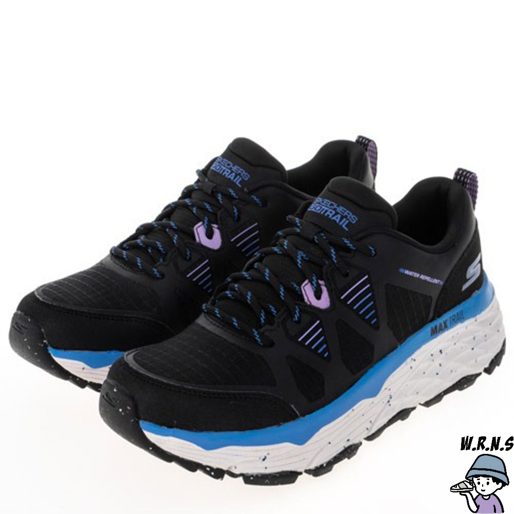 Skechers 慢跑鞋 防潑水 MAX CUSHIONING129151BKBL/129151LVPK-細節圖3