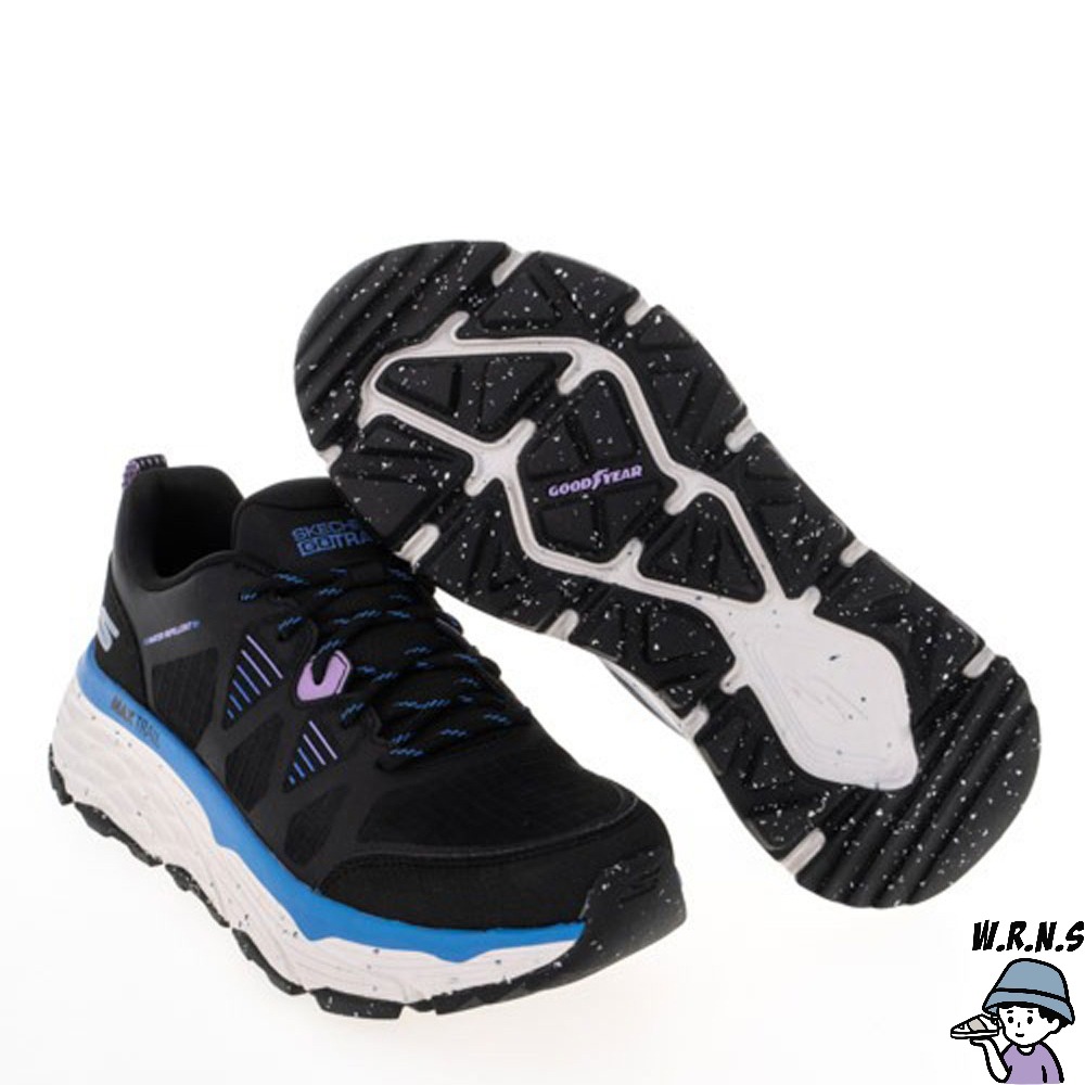 Skechers 慢跑鞋 防潑水 MAX CUSHIONING129151BKBL/129151LVPK-細節圖4