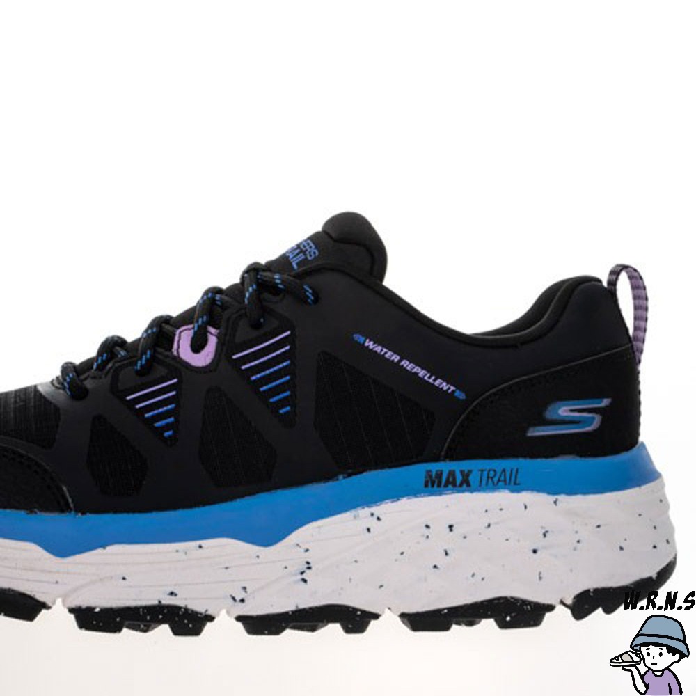 Skechers 慢跑鞋 防潑水 MAX CUSHIONING129151BKBL/129151LVPK-細節圖5