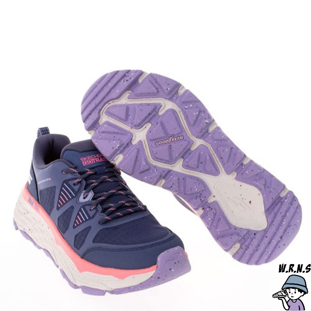 Skechers 慢跑鞋 防潑水 MAX CUSHIONING129151BKBL/129151LVPK-細節圖7