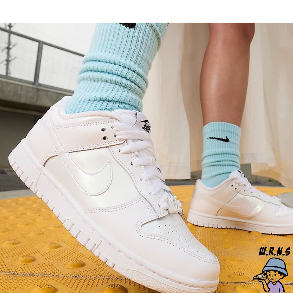 Nike 女鞋 休閒鞋 珍珠白 Dunk Low SE 珍珠白【W.R.N.S】FD8683-100-細節圖4