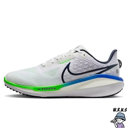 Nike 男鞋 慢跑鞋 Vomero 17 白藍綠【W.R.N.S】FB1309-100