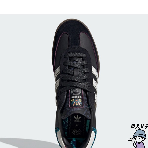 Adidas SAMBA OG 女鞋 休閒鞋 皮革 麂皮 拼接 黑【W.R.N.S】ID1141-細節圖5